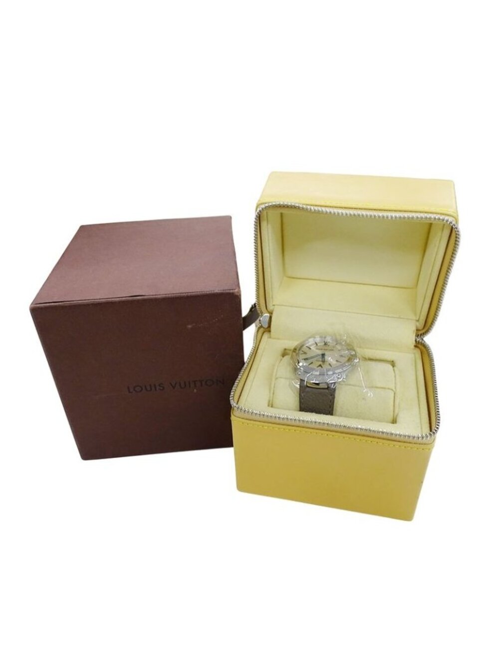 Louis Vuitton Watch Fifty Five Automatic Winding at Stainless Steel Leather - Picture 8 of 15